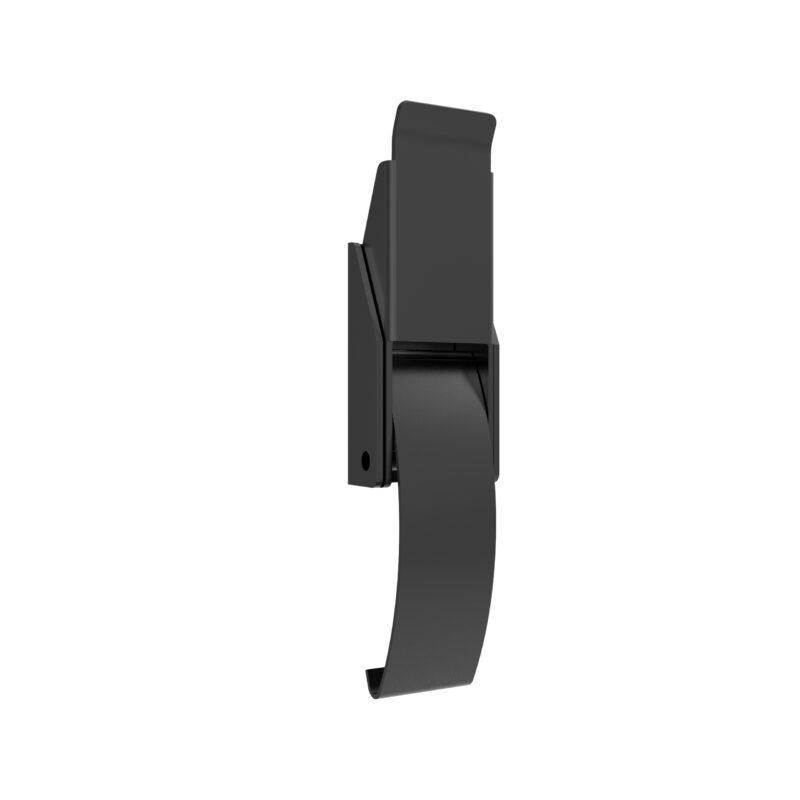 F-1643-120-H-f1643-over-center-draw-latch-open-position-tab-up F-1643 Over-Center Draw Latch — Small Size, Padlockable, Stainless Steel, Passivated