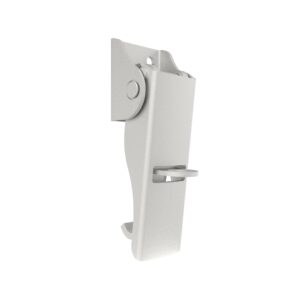 F-1645 Under-Center Draw Latch — Medium Size, Exposed Mount, Galvanized Steel