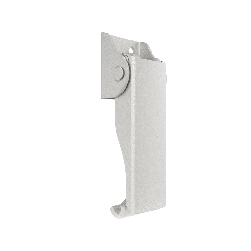 F-1645 Under-Center Draw Latch — Medium Size, Exposed Mount, Galvanized Steel