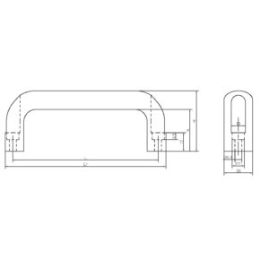 E-3106-100-40 Round Aluminum Industrial Handle