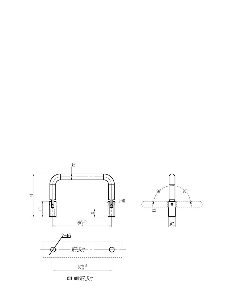 cad-E-3213-60-A1 90° Folding Handle E-3213-60-A1 90° Folding Handle